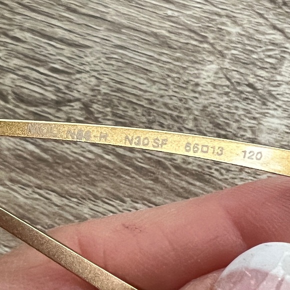 VERSACE authentic sunglasses gold rim with Medusa’s Swarovski N86-H SF 66-13 120 - Picture 10 of 11